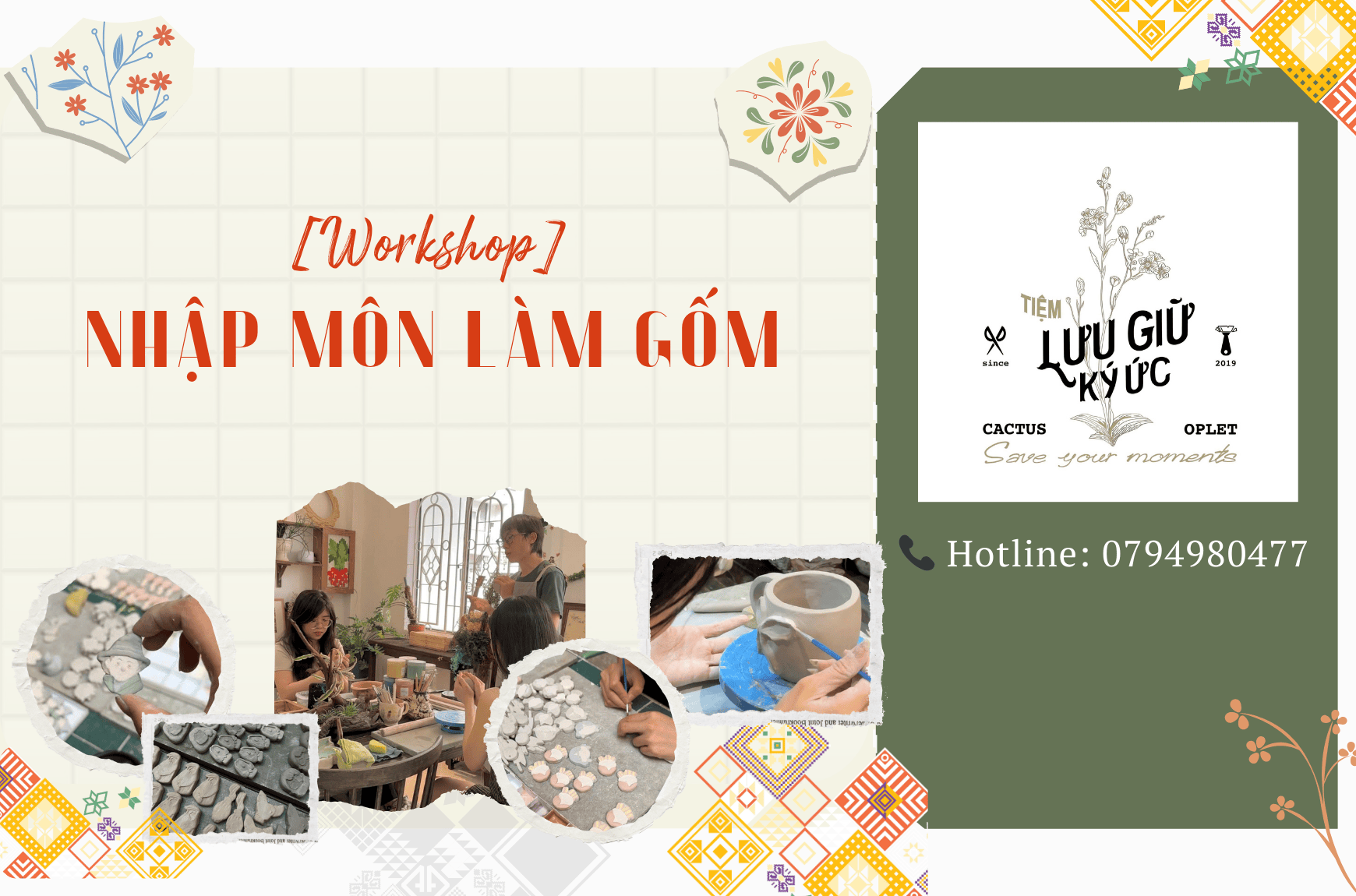 Workshop nhập môn làm gốm